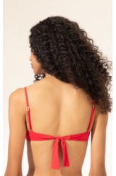 Top Meia Taça Pala Comfort Clássicos Vermelho