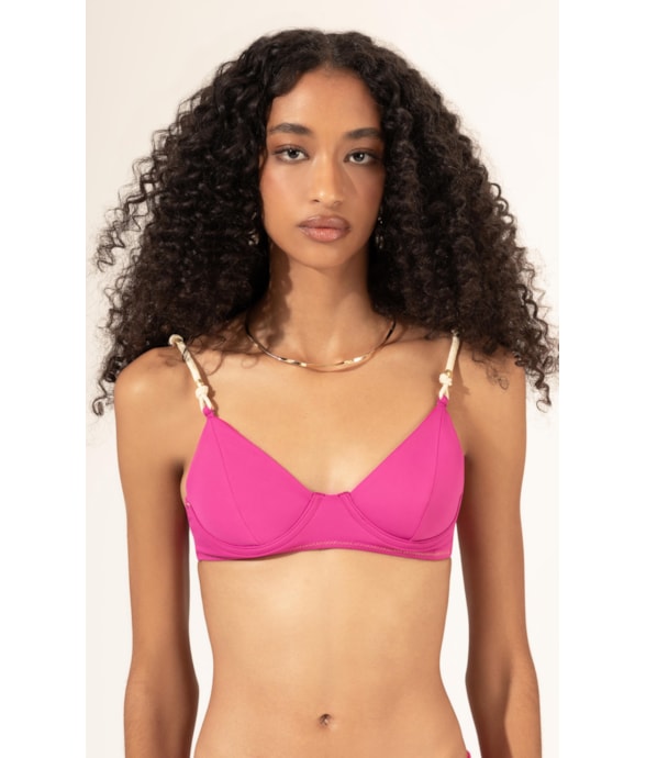 Top Meia Taça Pala Comfort Gaia Pink