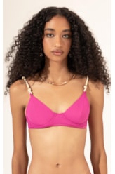Top Meia Taça Pala Comfort Gaia Pink