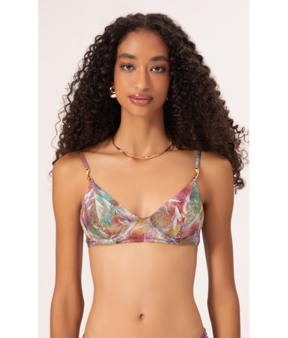 Top Meia Taça Pala Comfort Haze Roxo