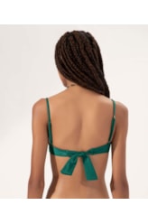 Top Meia Taça Pala Comfort Magic Verde Escuro