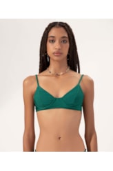 Top Meia Taça Pala Comfort Magic Verde Escuro