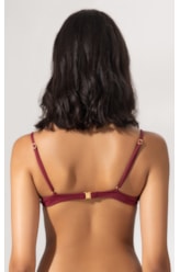 Top Meia Taça Reto Allure Bordeaux
