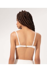 Top Meia Taça Reto Comfort Jacquard Ibiz Off White