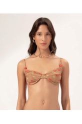 Top Meia Taça Retrô Comfort Berry Bronze