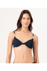 Top Meia Taça Retrô Comfort Bobby Dark Navy