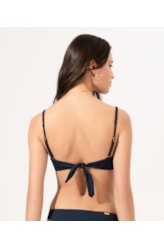 Top Meia Taça Retrô Comfort Bobby Dark Navy