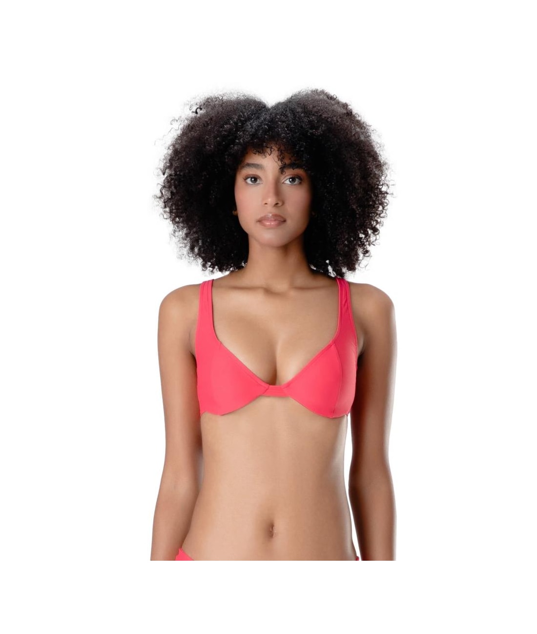 Top Meia Taça Retrô Comfort Corais Magenta