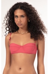 Top Meia Taça Retro Crepe Ocean Melancia