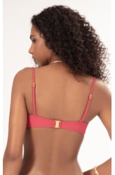 Top Meia Taça Retro Crepe Ocean Melancia
