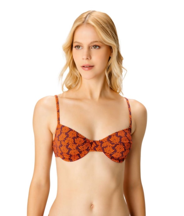 Top Meia Taça Retro Laguna Vinho