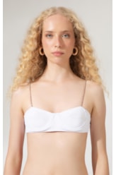 Top Meia Taça Retrô Sky Branco