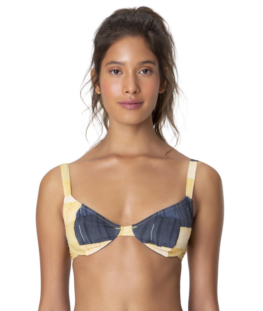 Top Meia Taça Silk Amarelo