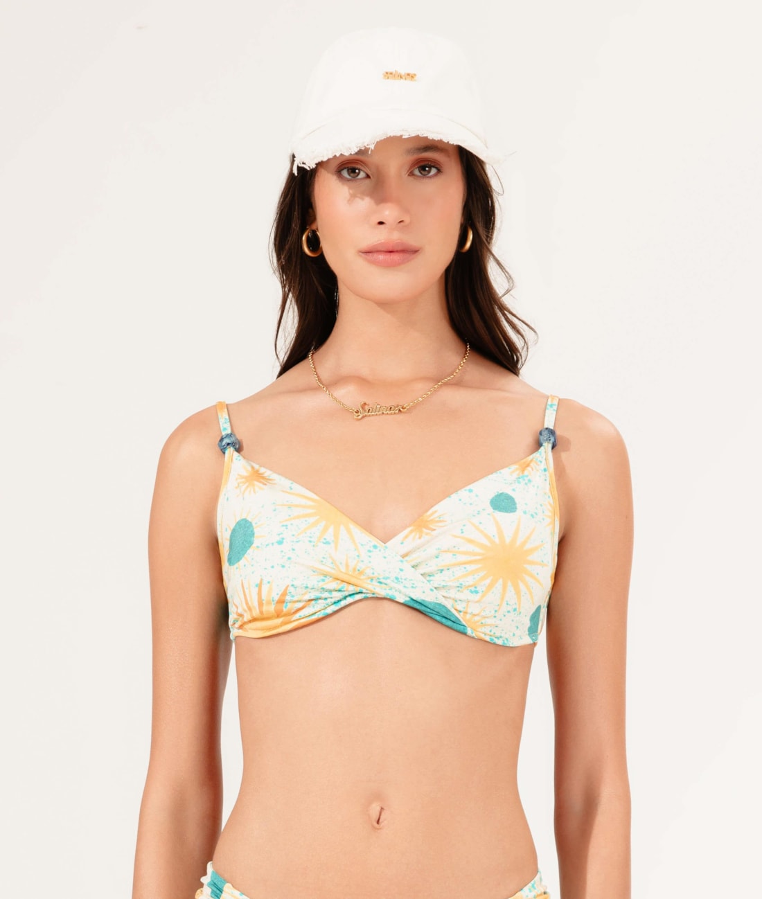 Top Meia Taça Transpassado Comfor Verano Natural