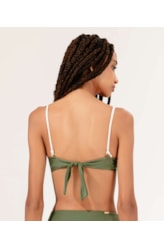 Top Meia Taça Viés Comfort Breeze Verde Militar