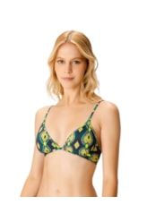 Top Meia Taça Vies Comfort Color Ikat Verde Escuro