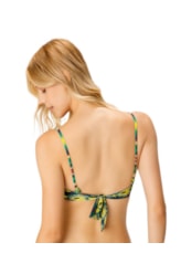 Top Meia Taça Vies Comfort Color Ikat Verde Escuro