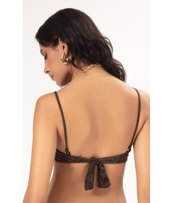 Top Meia Taça Viés Comfort Rendado Air Cafe
