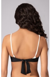 Top Meia Taça Viés Comfort Sportiva Preto