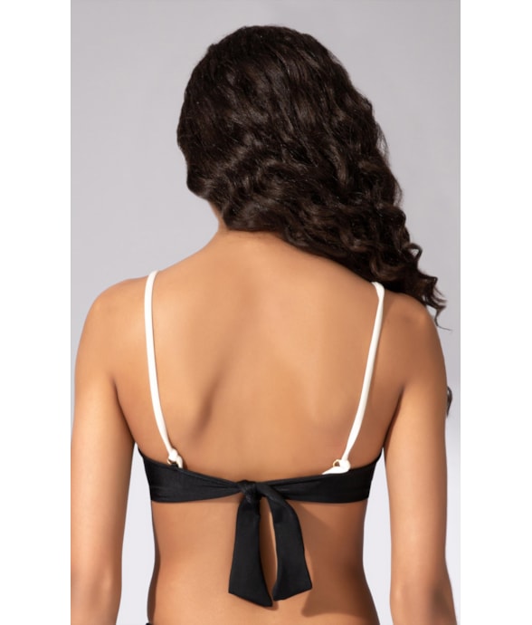 Top Meia Taça Viés Comfort Sportiva Preto