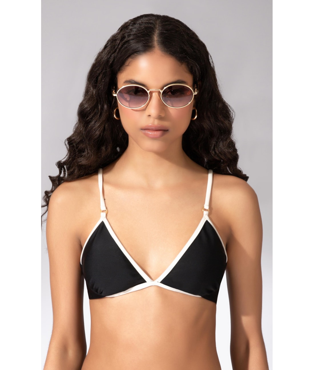Top Meia Taça Viés Comfort Sportiva Preto
