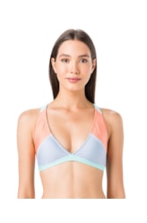 Top Nadador Liso Tricolor Azul Claro