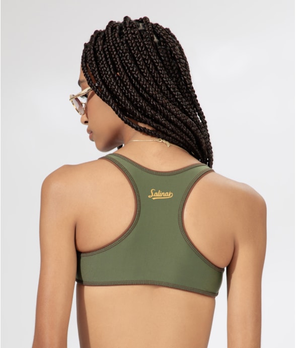 Top Nadador Venice Beach Verde Militar