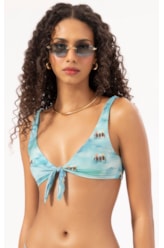 Top Regata Acqua Azul Claro