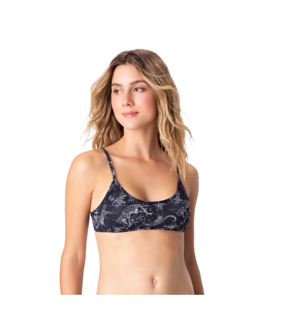 Top Regata Alças Jaguar Preto