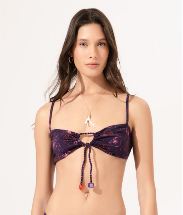 Top Regata Amarração Seychelles Roxo