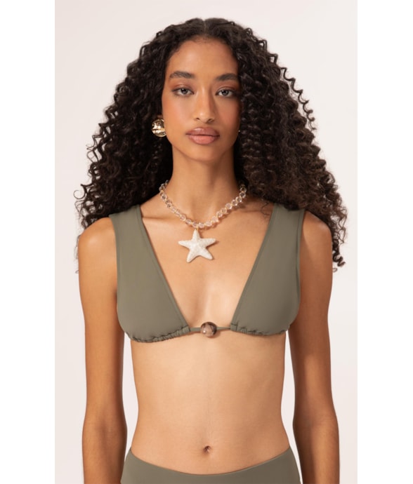 Top Regata Canal Air Sense Verde Militar