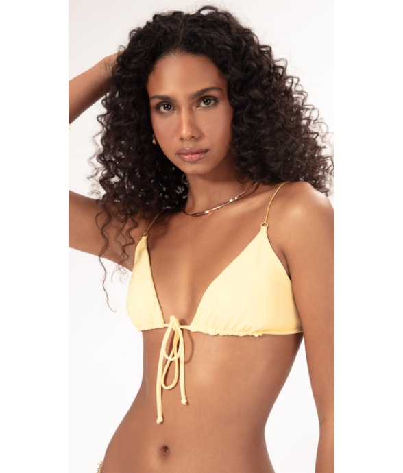 Top Regata Canal Fluid Amarelo Manteiga