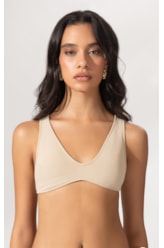 Top Regata Canelado Sculpt Areia