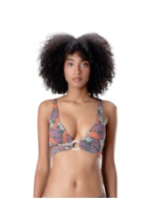 Top Regata Com Argola Fauna Verde Militar