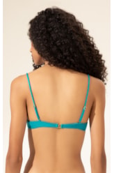 Top Regata Detalhe Alça Neon Turquesa