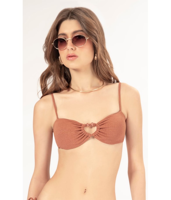Top Regata Detalhe Contas Bobby Marrom