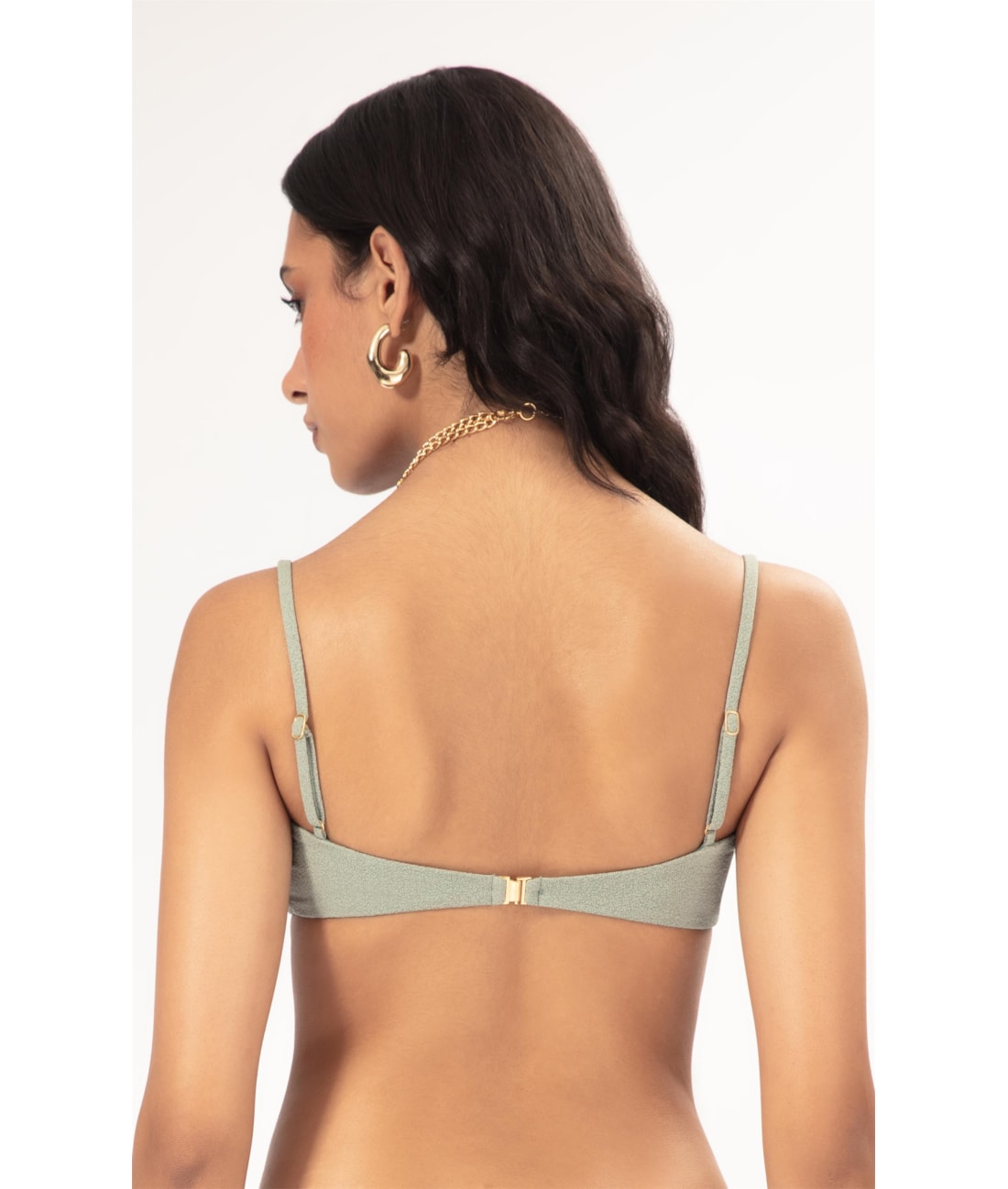 Top Regata Detalhe Contas Bobby Verde Oliva