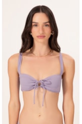 Top Regata Franzido Draping Lilas