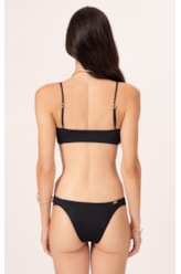 Top Regata Franzido Draping Preto