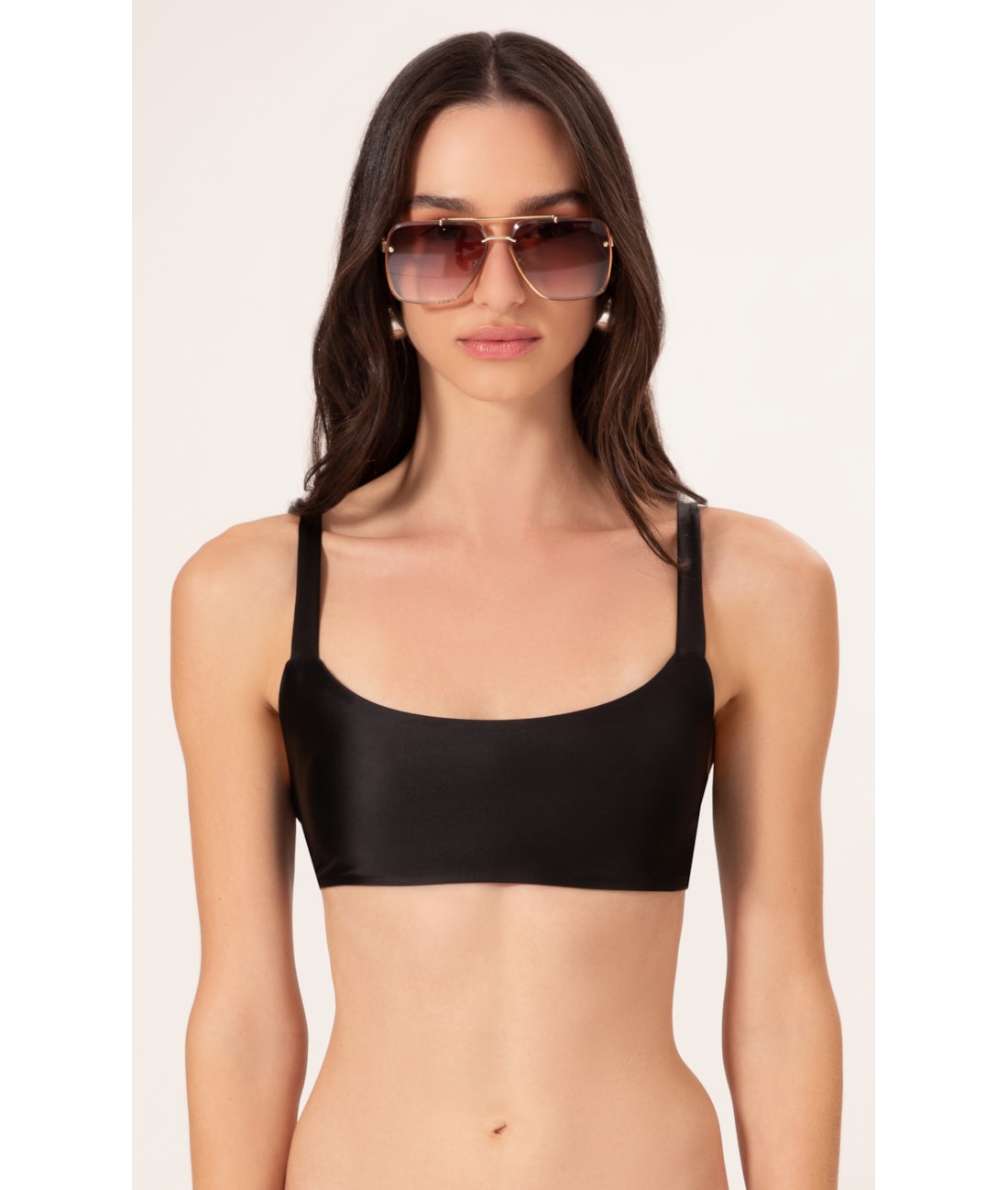Top Regata Satin Skin Preto