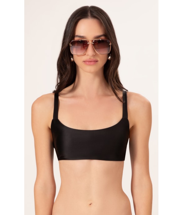 Top Regata Satin Skin Preto