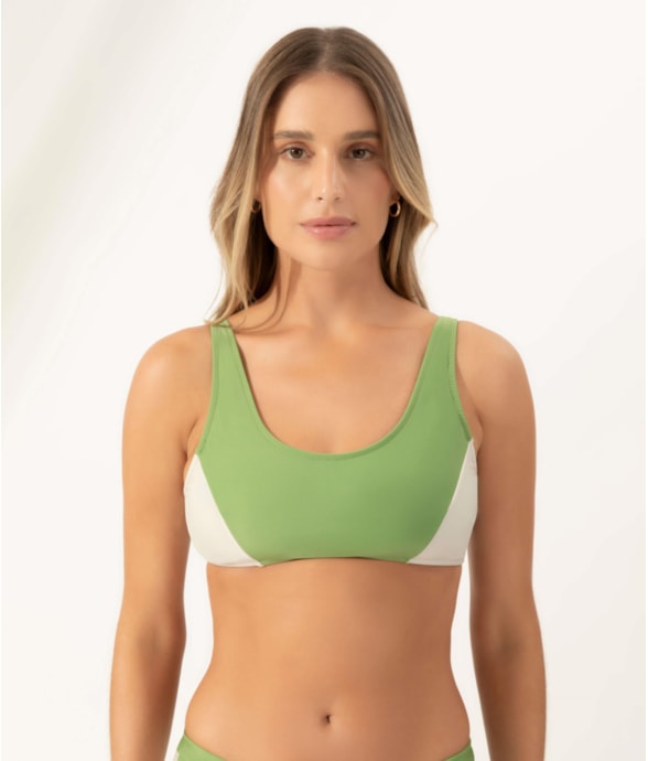 Top Regata Sporty Verde Oliva