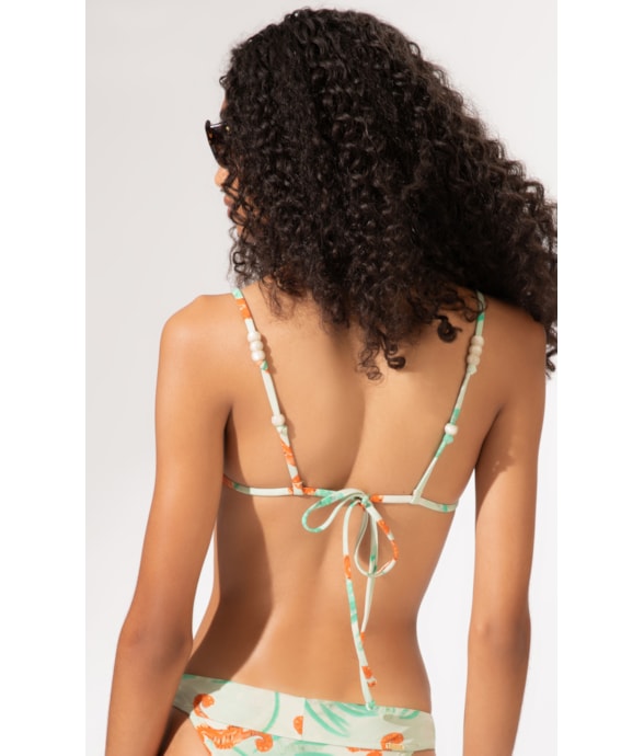 Top Reto Detalhe Costas Seahorse Verde Claro