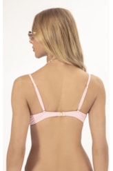 Top Reto Franzido Fluid Rosa