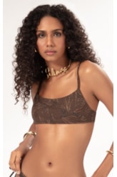 Top Reto Jacquard Foliage Cafe