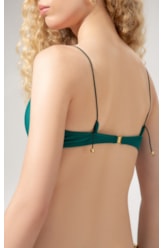 Top Reto Minimal Verde Escuro