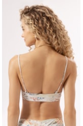 Top Reto Recorte Ski Off White