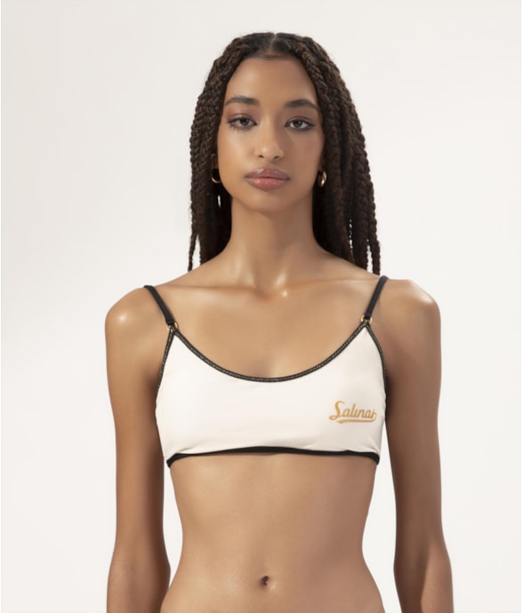 Top Reto Viés Breeze Off White