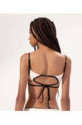Top Reto Viés Breeze Off White