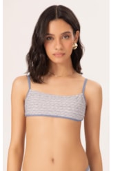 Top Reto Viés Versi Azul Jeans Mescla